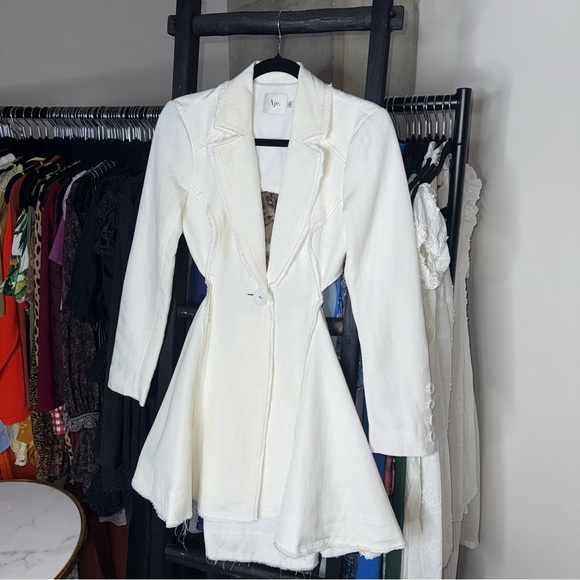 Aje Martino White Cut-Out Blazer Mini Dress - Picture 5 of 15